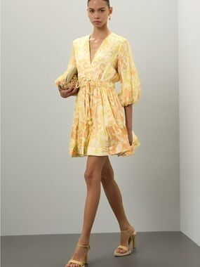 alexis blanc dress ivory Alexis | Dresses | Alexis Blanc Floral Applique Mini Dress Ivory White New With Tag